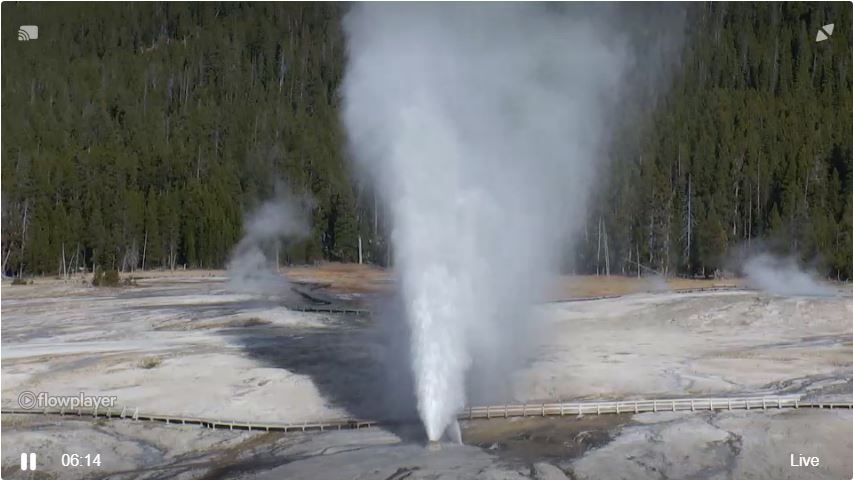 Yellowstone Geyser Live Cam, Wyoming Old Faithful Webcam Travelmouse Webcams