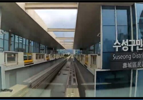 Daegu Metro Live Cam, South Korea, Monorail Train Webcam
